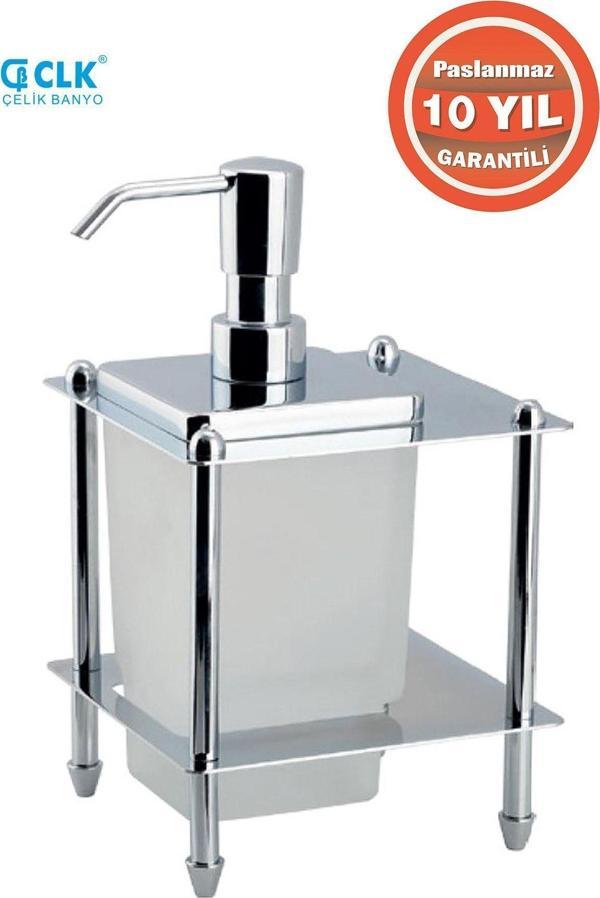 Çelik Banyo Paslanmaz Pirinç Vizyon Set Üstü Sabunluk - Image 1