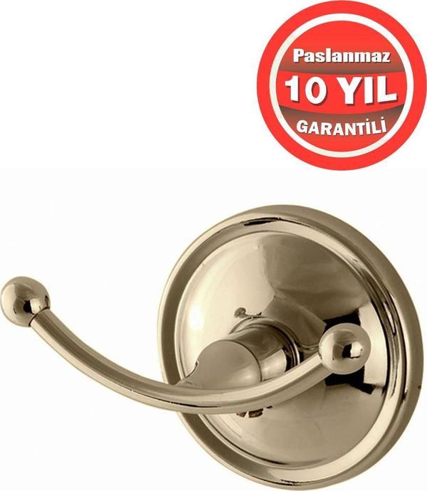 Çelik Banyo Paslanmaz Pirinç Bella Bornzoluk Askılık Altın Gold - Image 1