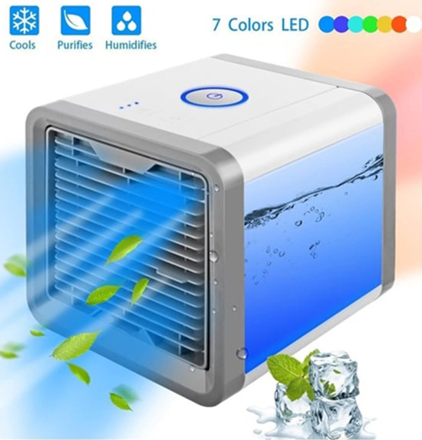500 Ml Işıklı Masa Üstü Mini Klima Soğutucu Hava Nemlendirici 3 Kademe - Image 1