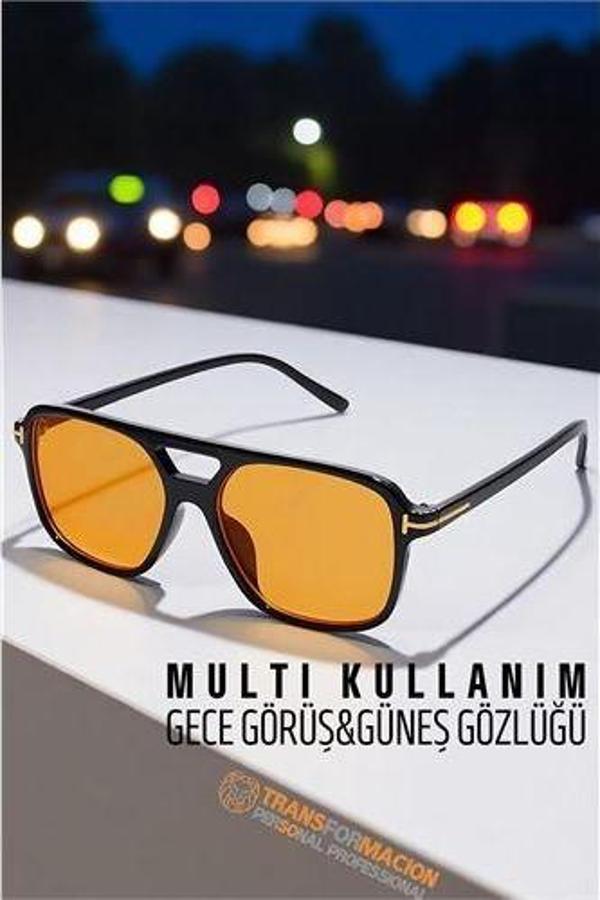 Gece Sürüş Görüş Parlama Önleyici  Gece Gözlüğü Sis Far Işık Önleyici Anti-Fog Gözlük - Image 1