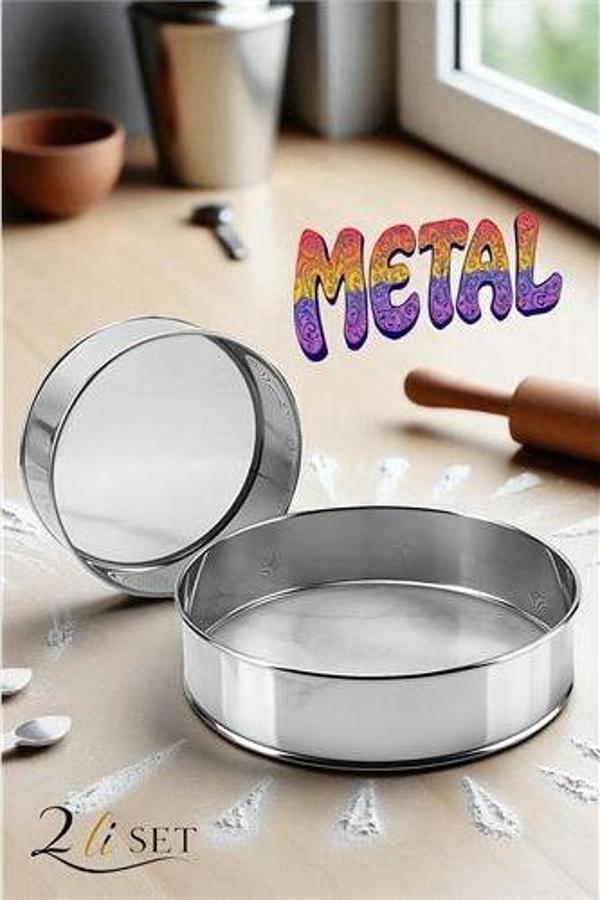 Metal Un Eleği 15 ve 24 cm 2 li SET - Image 1