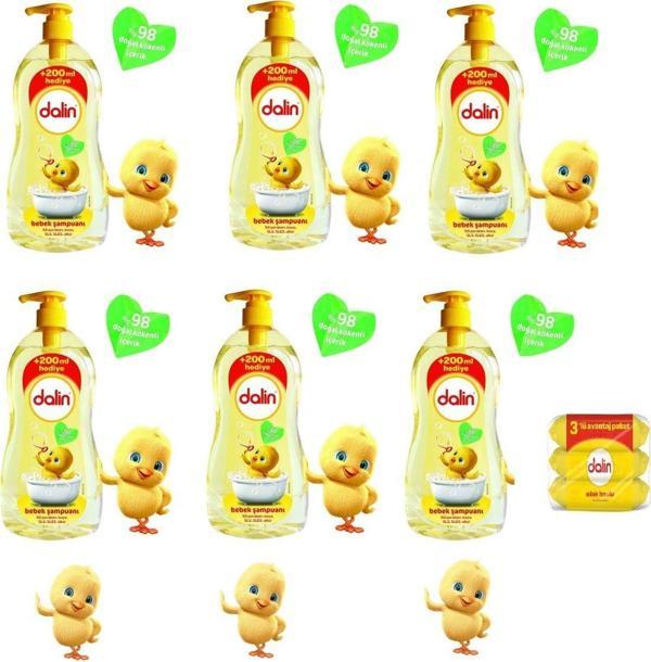 bebek şampuanı 700ml pompalı(6 ADET) (3 adet ISLAK MENDİL HEDİYELİ) (8690605061012) - Image 1