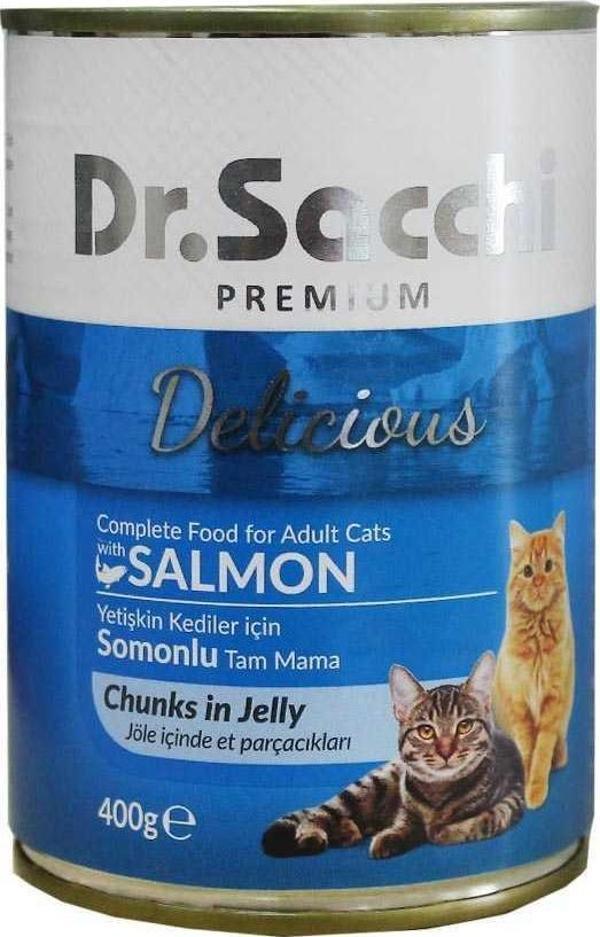 Dr.Sacchi Somonlu Kedi Konservesi 400gr - Image 1