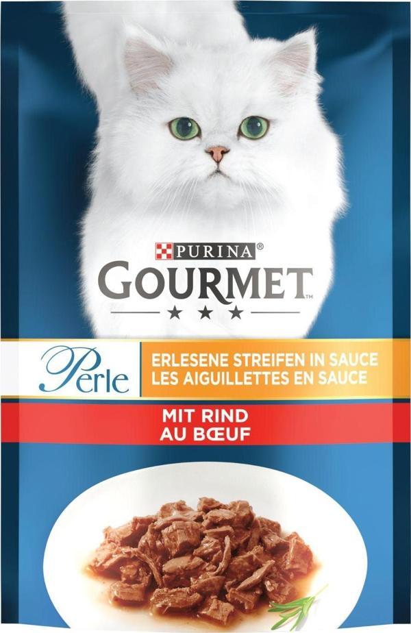 Gourmet Perle Izgara Sığır Etli Yaş Kedi Maması 85 gr - Image 1