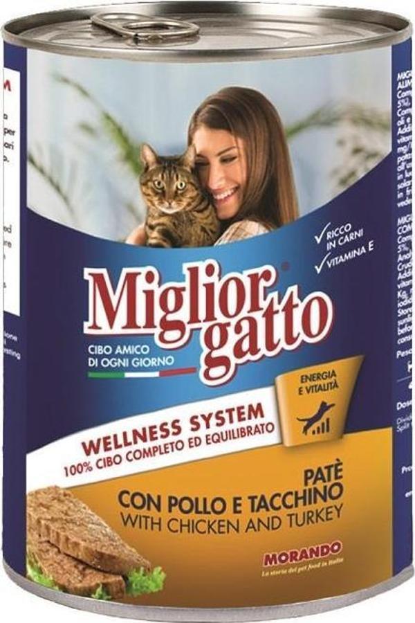 Miglior Gatto Pate Tavuk ve Hindili Kedi Konserve 400 Gr - Image 1