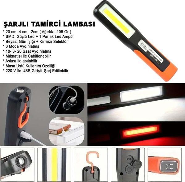 Şarjlı Tamirci Lambası Watton Wt-297 - Image 1