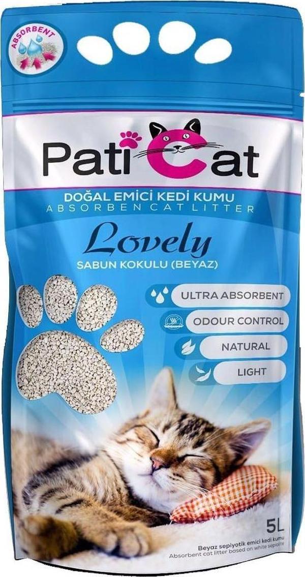 PatiCat Marsilya Sabunlu İNCE Taneli Kedi Kumu 10 Lt - Image 1