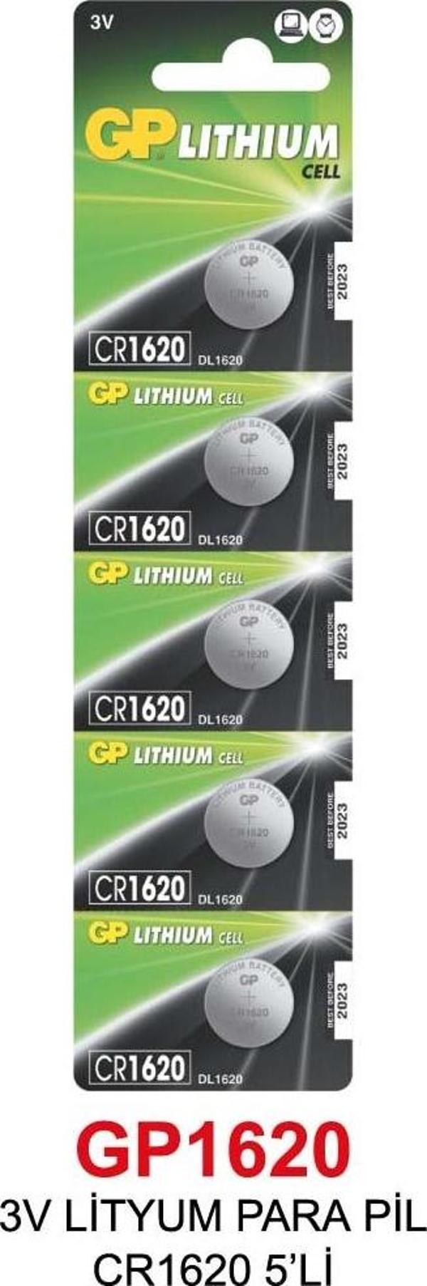 3V LİTYUM PARA PİL CR1620 5’Lİ - Image 1