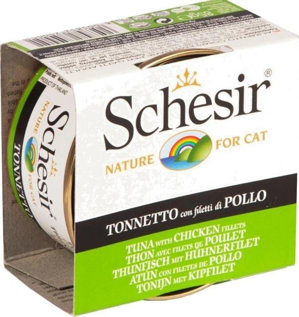 Schesir Ton Balıklı Tavuk ve Sebzeli Kedi Konservesi 85 Gr - Image 1