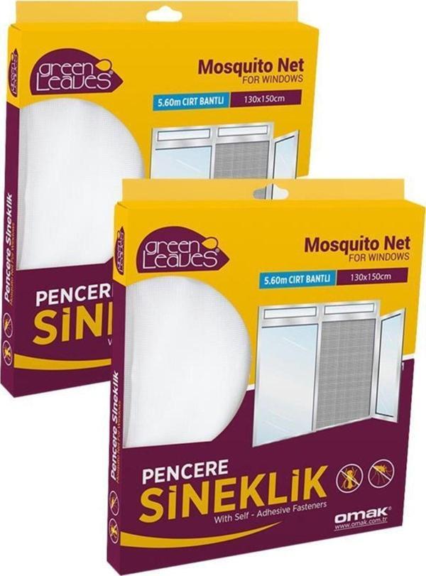 2 Adet 150x130 Cm Pencere Sinekliği Tül Sineklik Perde - Image 1