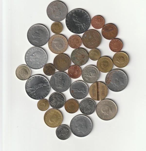 Escoines Koleksiyon 368605c0dd3ed0 Koleksiyon Başlangıç seti 33 Adet Eski Madeni para Jeton - Image 1