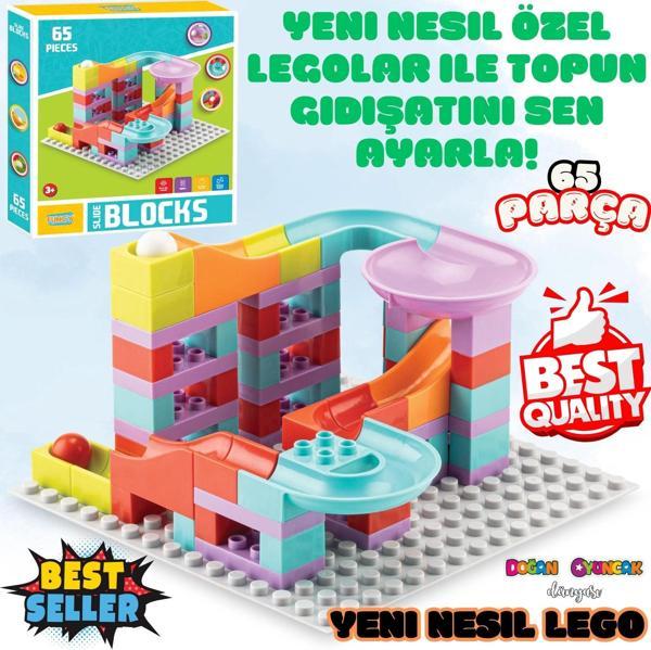 Creative Blok 65 Parça - Slide Blocks 65 Parça - Lego Oyuncakları - Yaratıcı Top Oyunu - Creative Le - Image 1