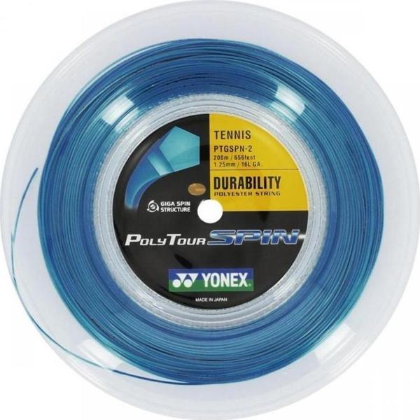 Yonex Poly Tour Spin 1.25 / 200M Tenis Kordajı - Kobalt Mavi - Image 1