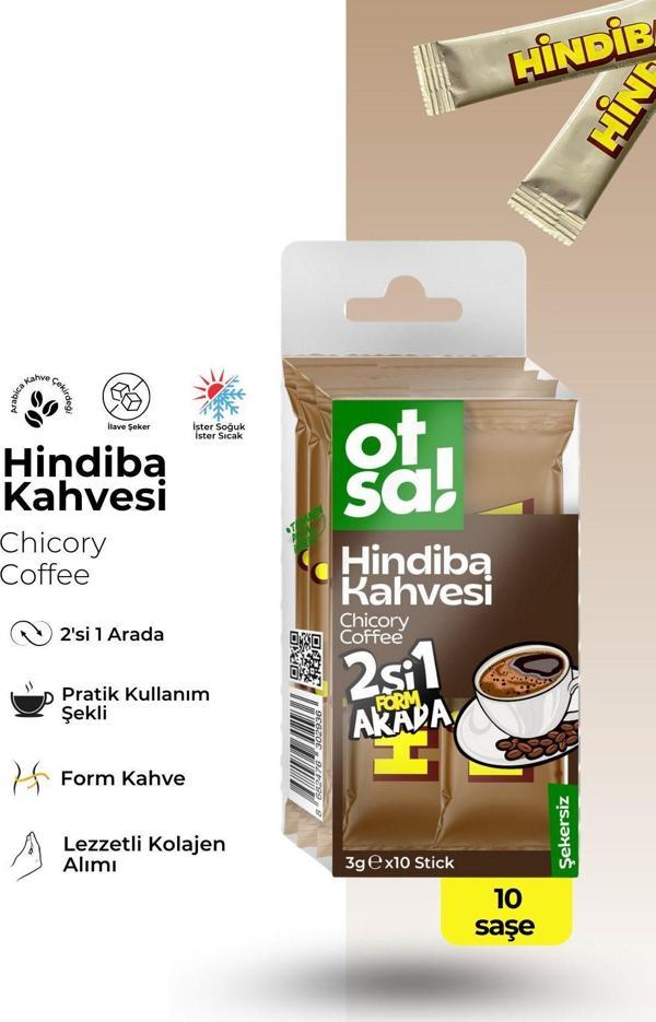 Otsa Hindiba Detox Form Kahvesi L-Karnitin Içeren Şeker Ilavesiz Hindiba Kahve Stick - Image 1