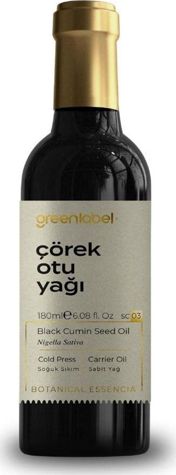 Greenlabel Çörek Otu Yağı Yerli Tohum 180 Ml. (Soğuk Sıkım) - Image 1
