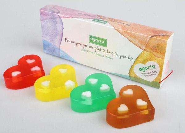Agarta Doğal Kalpli Sabun 4 50 Gr - Image 1