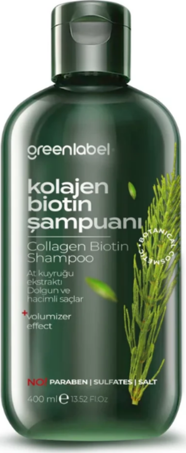 Greenlabel Biotin & Kolajen At Kuyruğu Şampuanı 400 Ml. - Image 1