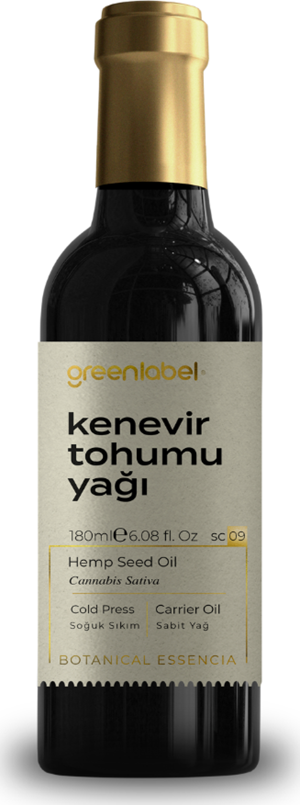 Greenlabel Kenevir Tohumu Yağı 180 Ml. (Soğuk Sıkım) - Image 1