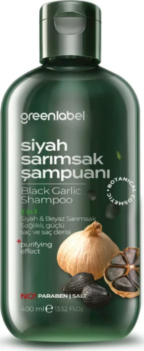Greenlabel 2 İn 1 Beyaz & Siyah Sarımsak Şampuanı 400 Ml. - Image 1