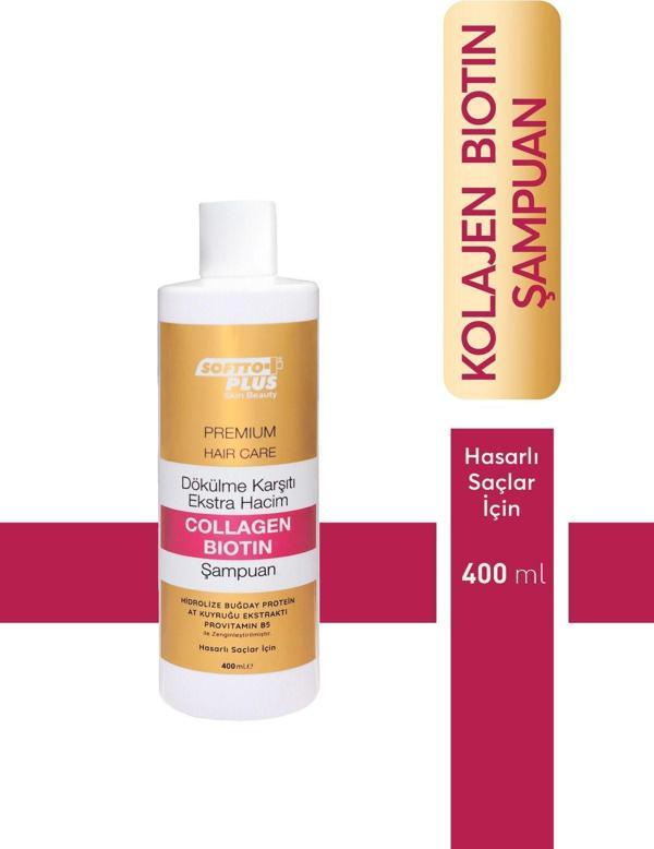 Softto Plus Anti-Haır Loss Extra Volume Collagen Bıotın Şampuan 400 Ml - Image 1