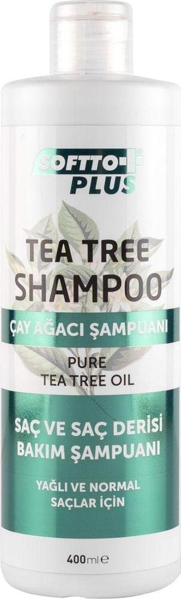 Softto Plus Çay Ağacı Şampuan 400 Ml - Image 1