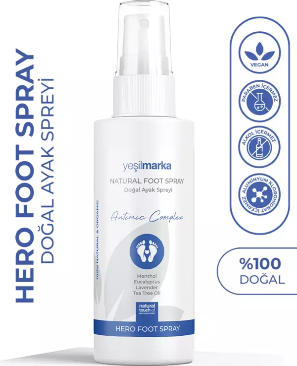 Agarta Yeşil Marka Hero Doğal Ayak Spreyi 100Ml - Image 1