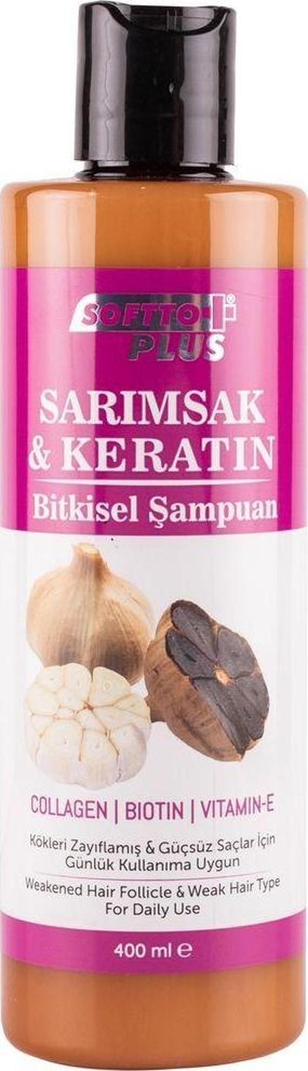 Softto Plus Sarımsak & Keratin Bitkisel Şampuan 400 Ml - Image 1