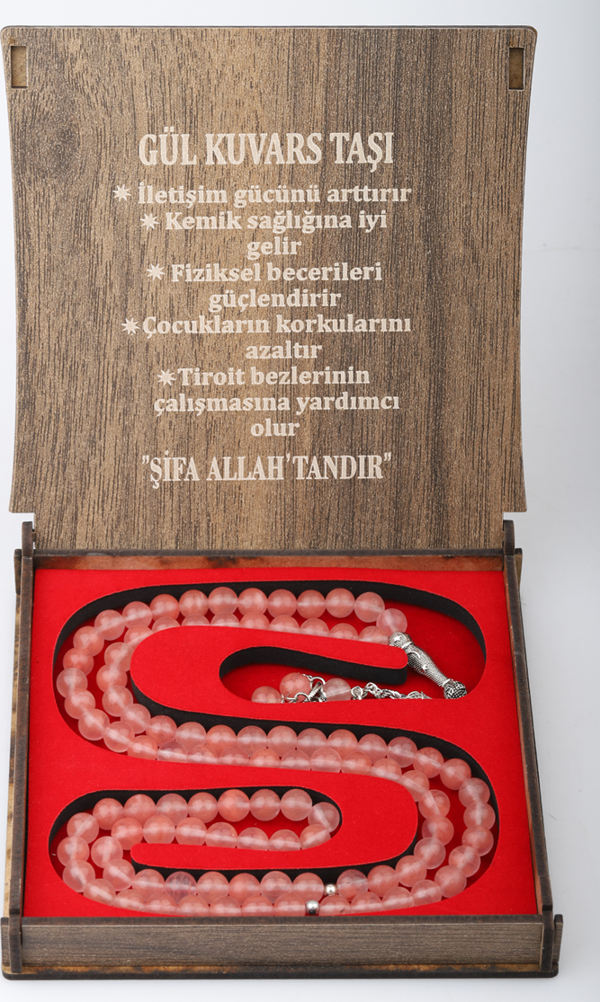 Beslenme Dedektifi Kutulu 99 Lu Tesbih Gül Kuvars - Image 1