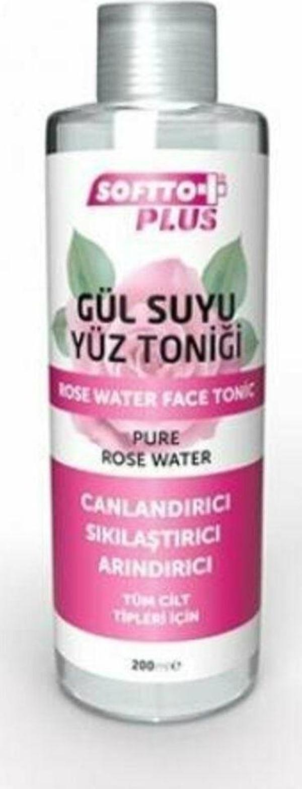 Softto Plus Gül Suyu Yüz Toniği 200 Ml - Image 1