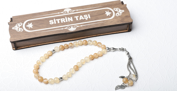 Beslenme Dedektifi Kutulu 33 Lü Tesbih Sitrin Taşı - Image 1