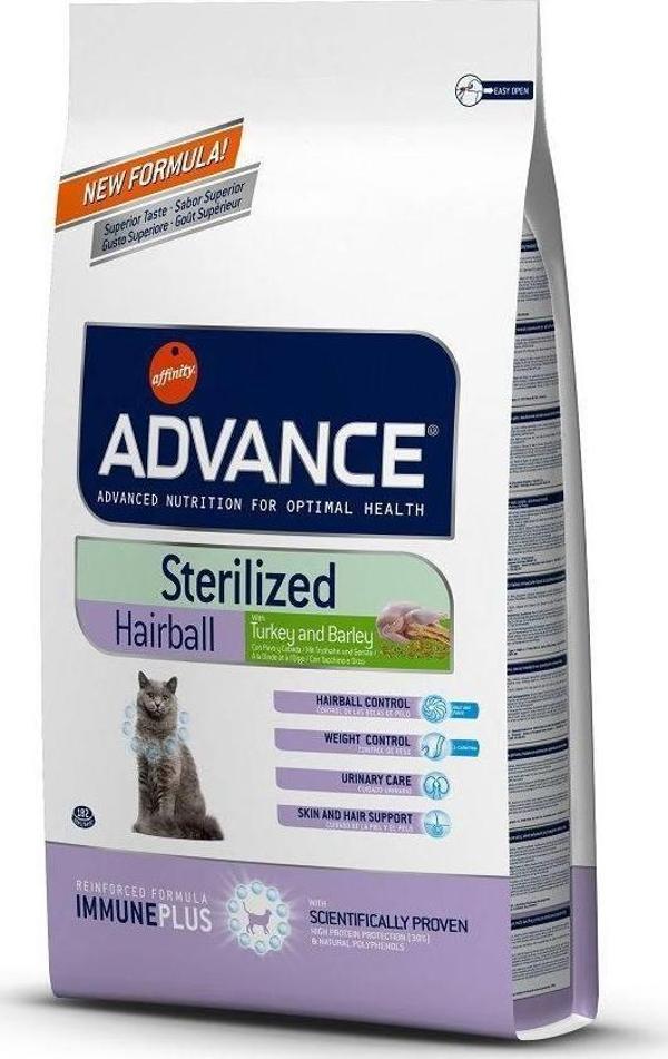 Advance Sterilised Hairball Kısırlaştırılmış Kedi Maması 1,5 Kg - Image 1