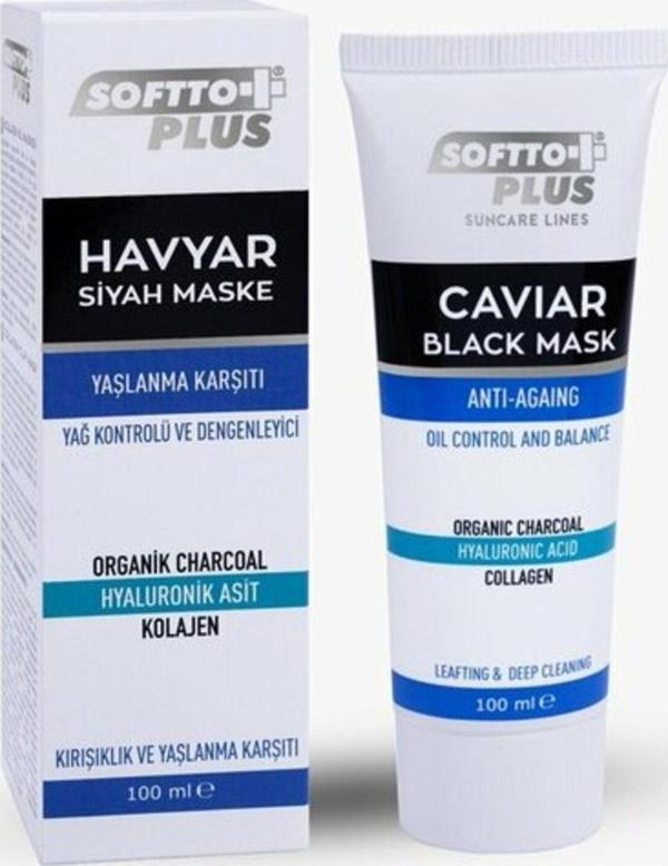 Softto Plus Havyar Siyah Maske 100 Ml - Image 1