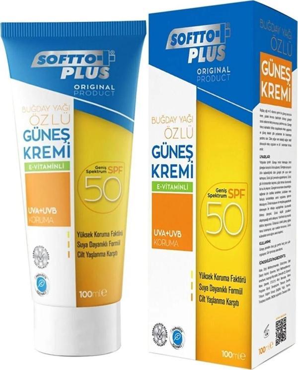 Softto Plus Buğday Özlü Güneş Kremi 100 Ml - Image 1