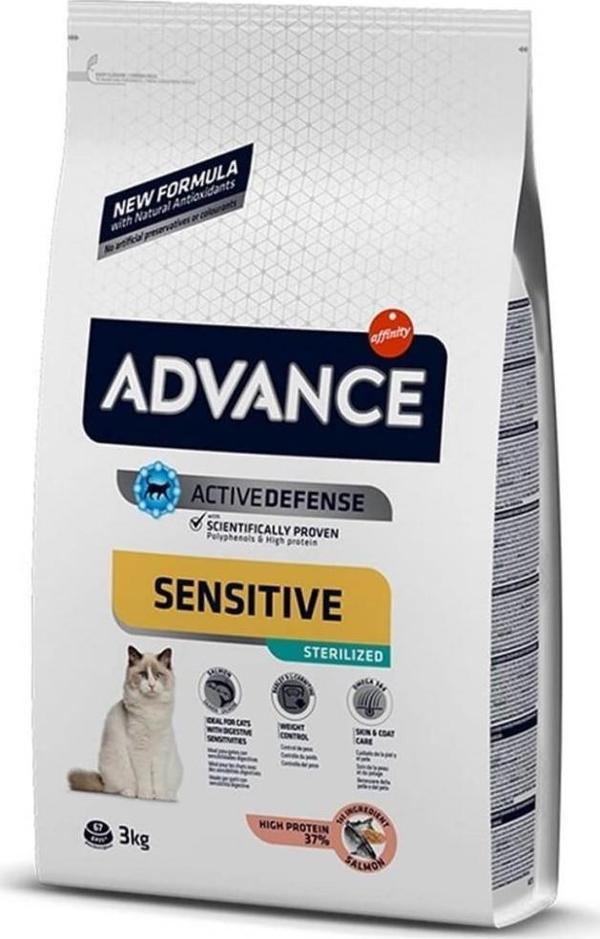 Advance Sterilised Somonlu Kısırlaştırılmış Kedi Maması 3 Kg - Image 1