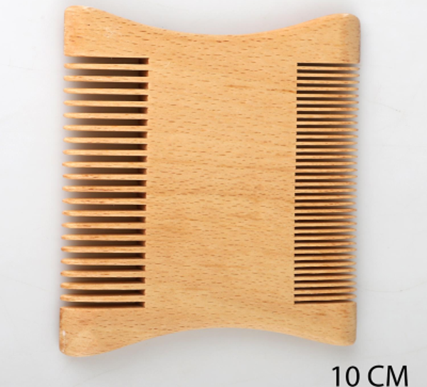 Beslenme Dedektifi Ahşap Tarak Çift Taraflı Kare 10 Cm Trk10-1 - Image 1