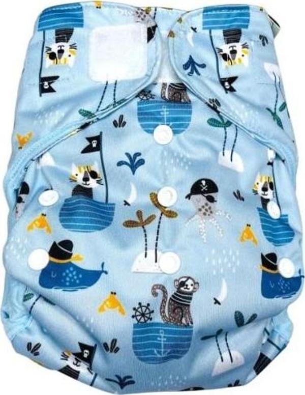 Natural Bebe Store Yıkanabilir Bebek Bezi Tek Beden Cover Korsan - Image 1