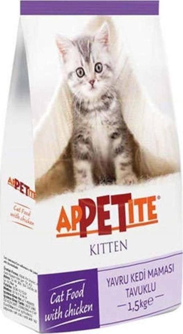 Appetite Kitten Tavuk Etli 1.5 kg Yavru Kedi Maması - Image 1