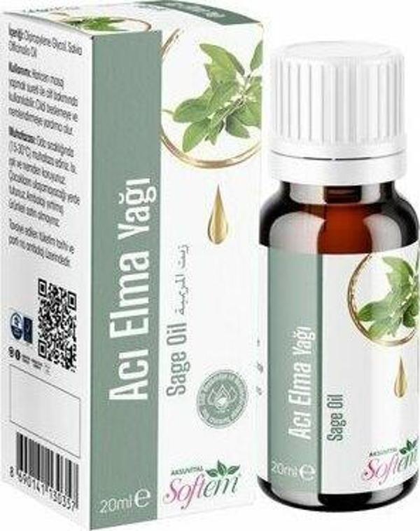 Aksuvital Softem Acı Elma Yağı(Adaçayı) 20Ml. - Image 1