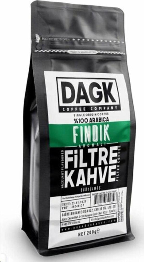 Dagk Coffee Company Dagk Fındıklı Filtre Kahve 200 Gr - Image 1