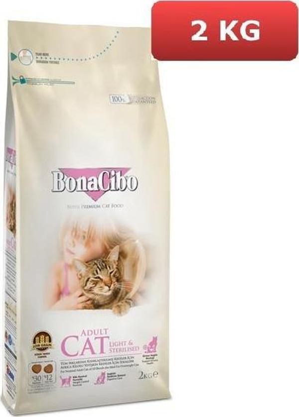 BonaCibo Adult Cat Light Sterilised Kısır Kedi Maması 2 kg - Image 1