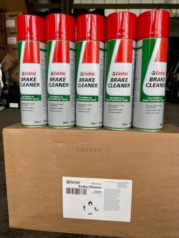 Castrol Brake Cleaner Fren Balata ve Genel Temizleme Spreyi 500 ml 24 Adet Bir Koli - Image 1