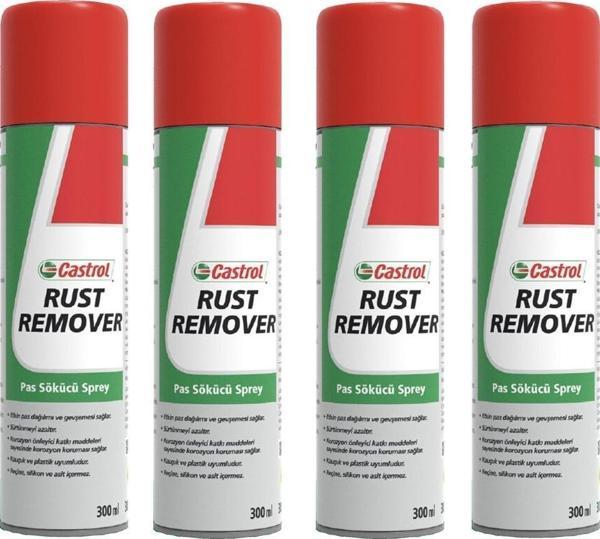 Castrol Pas Sökücü Önleyici Sprey 300 ml Rust Remover (4 Adet) Üretim Yılı 2023 - Image 1