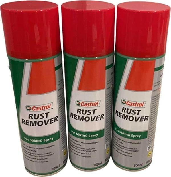 Castrol Rust Remover, 3lü Pas Sökücü ve Korozyon Önleyici Sprey, 300 Ml - Image 1