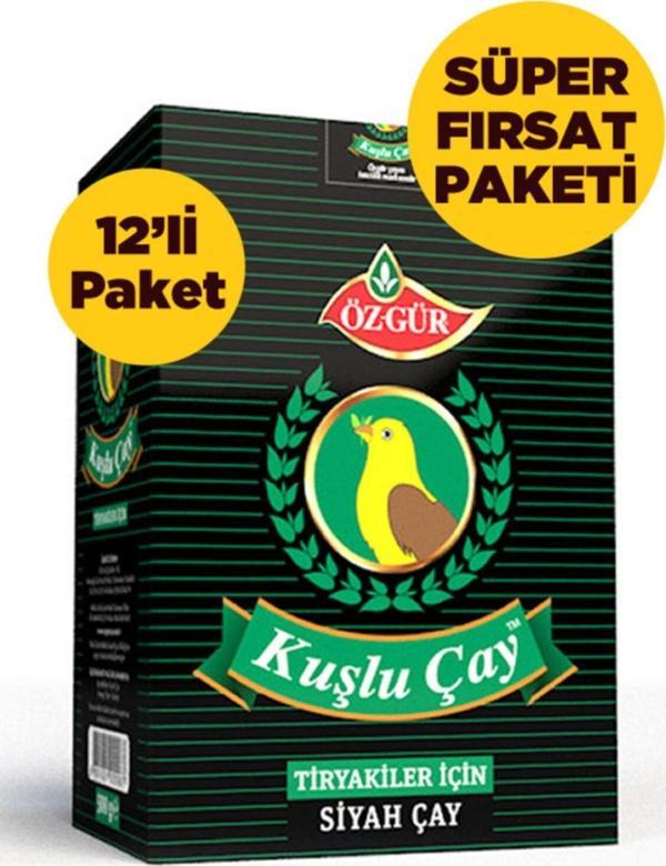 Özgür Çay Kuşlu Çay 500 G (12'Li Paket) - Image 1