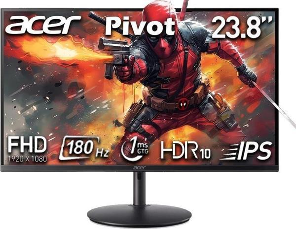 ACER Nitro XF240Y M3biiph 23.8" 1ms 180Hz AMD FreeSync Premium DP+HDMI IPS FHD Pivot Monitör UM.QX0EE.315 - Image 1