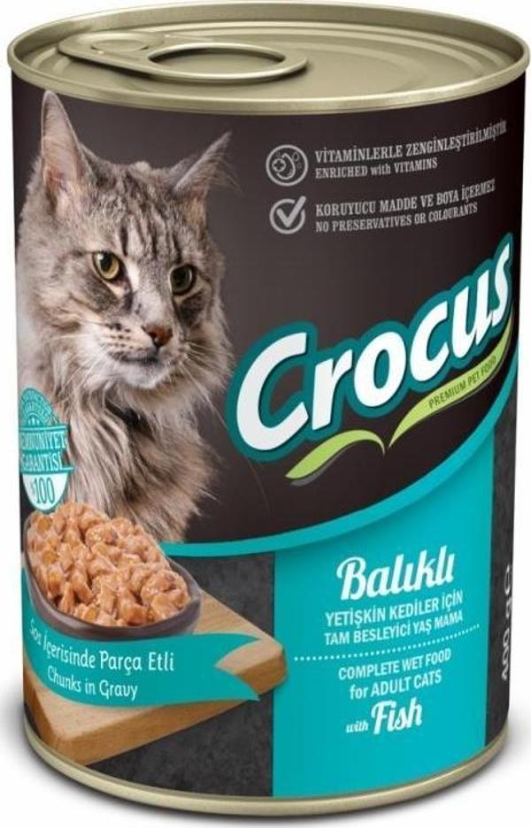 Crocus Balıklı Kedi Yaş Mama 400gr - Image 1