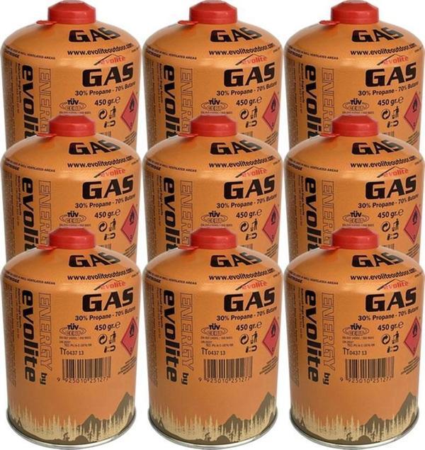 Evolite 450 Gr. Gaz Ocak Kartuşu 9 Adet EVO-011-A3 - Image 1