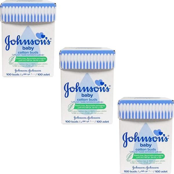 Johnsons Baby Kulak Temizleme Çubuğu 100 lü 3 ADET - Image 1