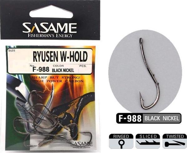 Sasame Ryusen W-Hold Black F-988 Serisi Olta İğnesi 1 - Image 1