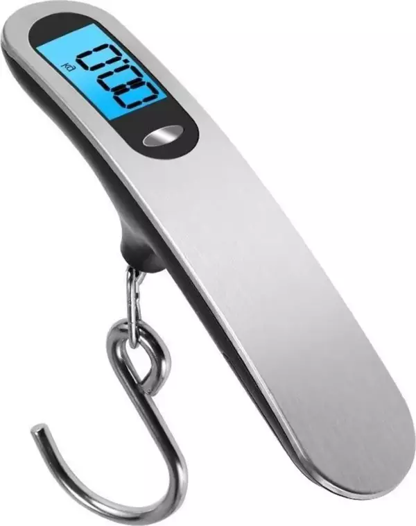 50 Kg Işıklı El Kantarı Bavul Kurban El Terazisi + Pil S06 - Image 1